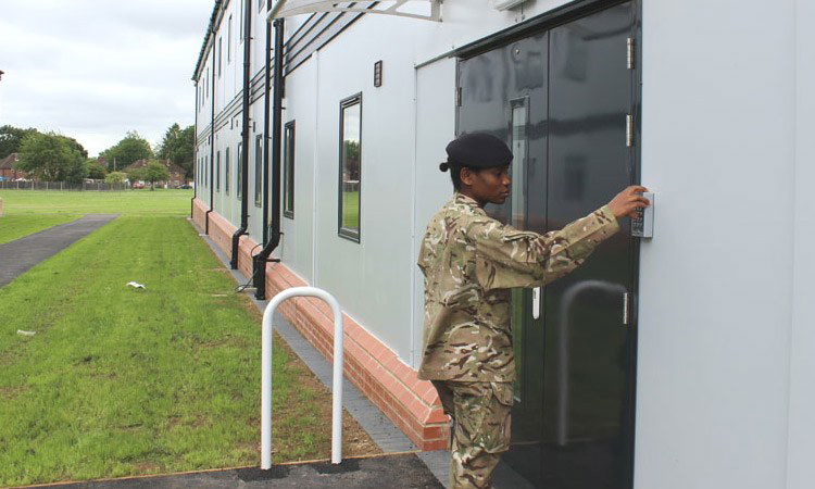 Modular building for army barracks