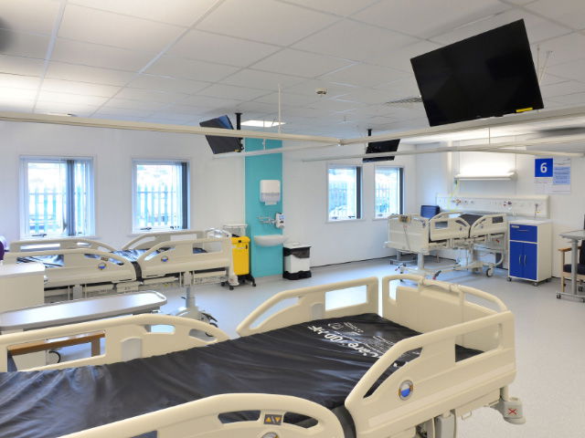 Modular building, modular hospital ward