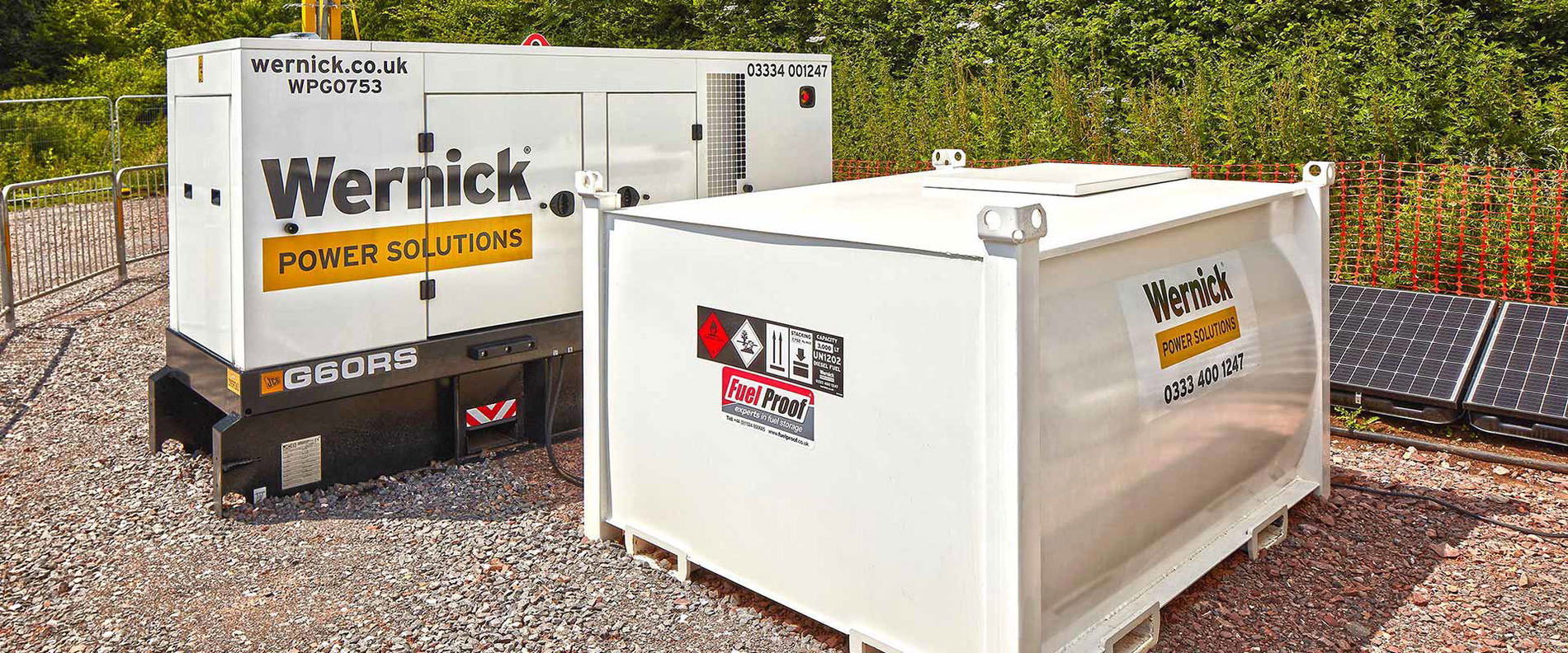 Generator and fuel tank