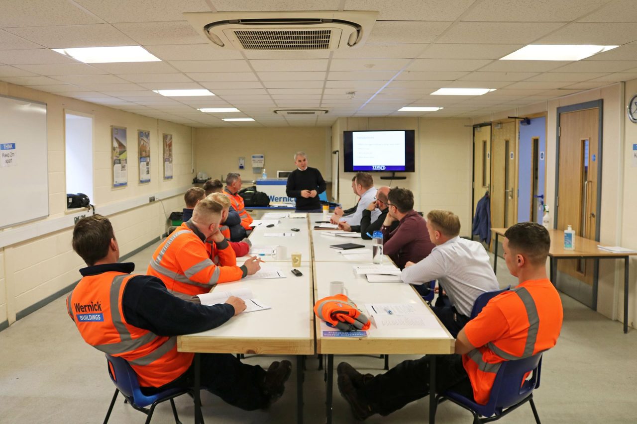 image of a group in a training session