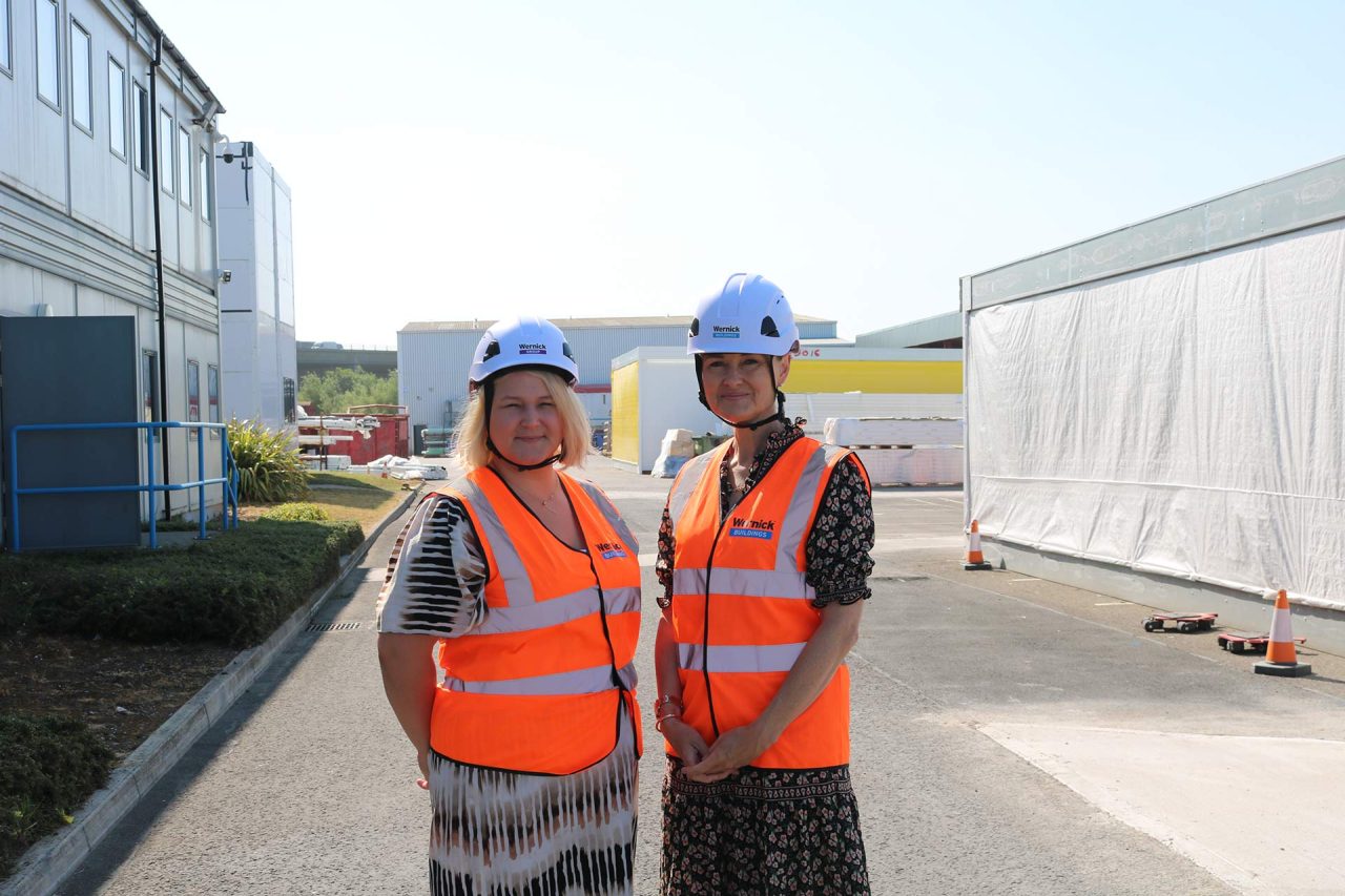 image of women on the factory yard