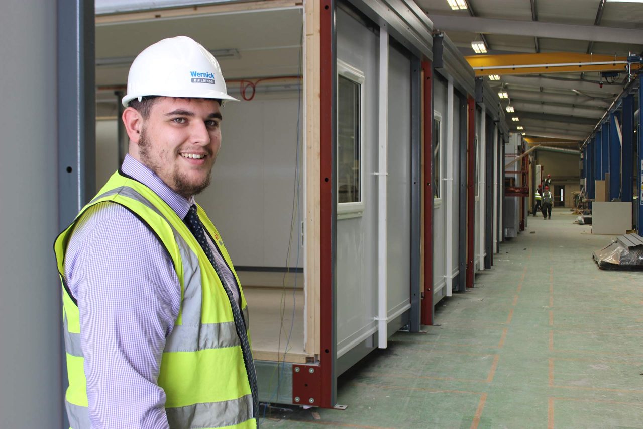 Image of employee in factory