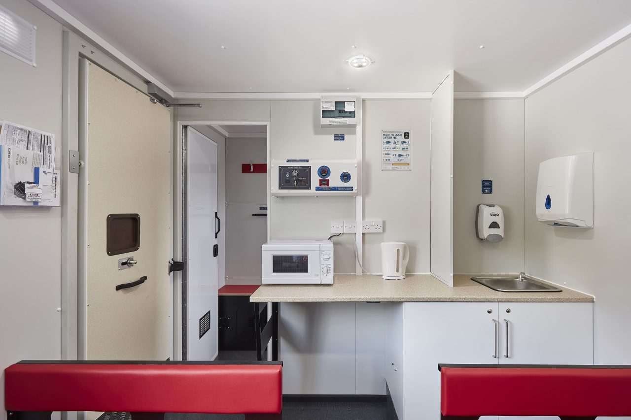 interior shot of static ECO welfare units