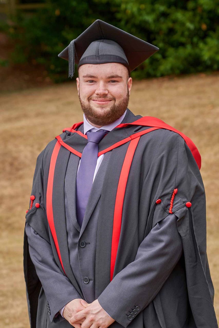 image of employee at graduation