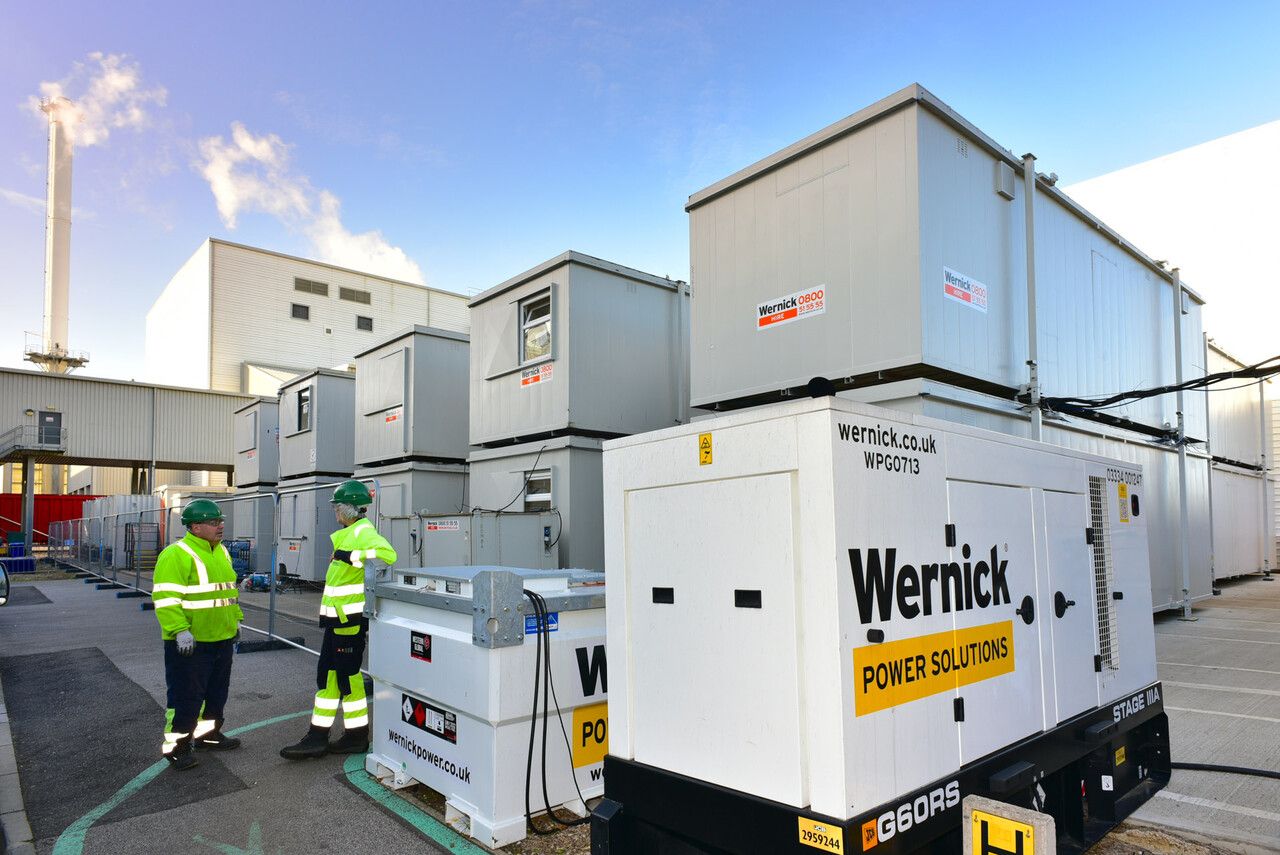 Wernick Hire cabins and Wernick Power Solutions Generator