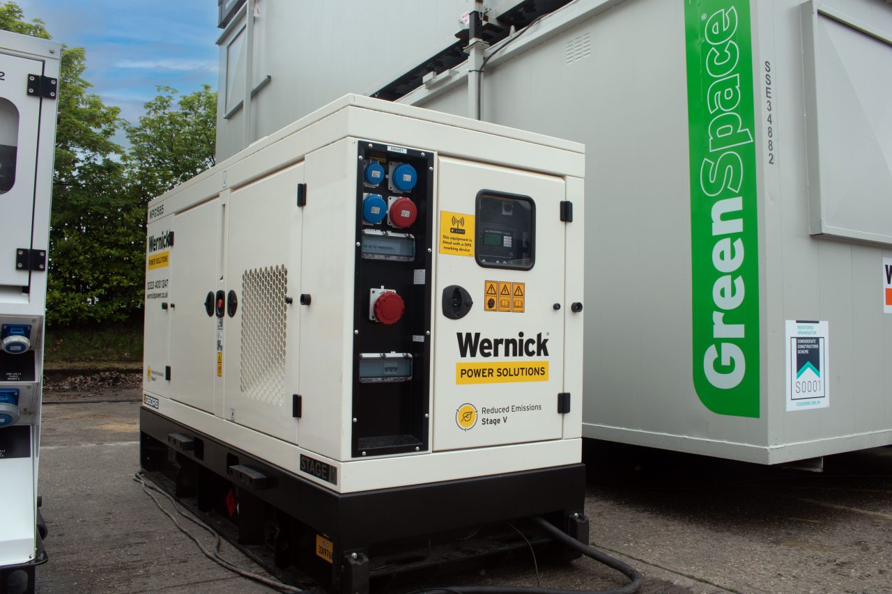 Wernick Power Stage V generator and GreenSpace cabin