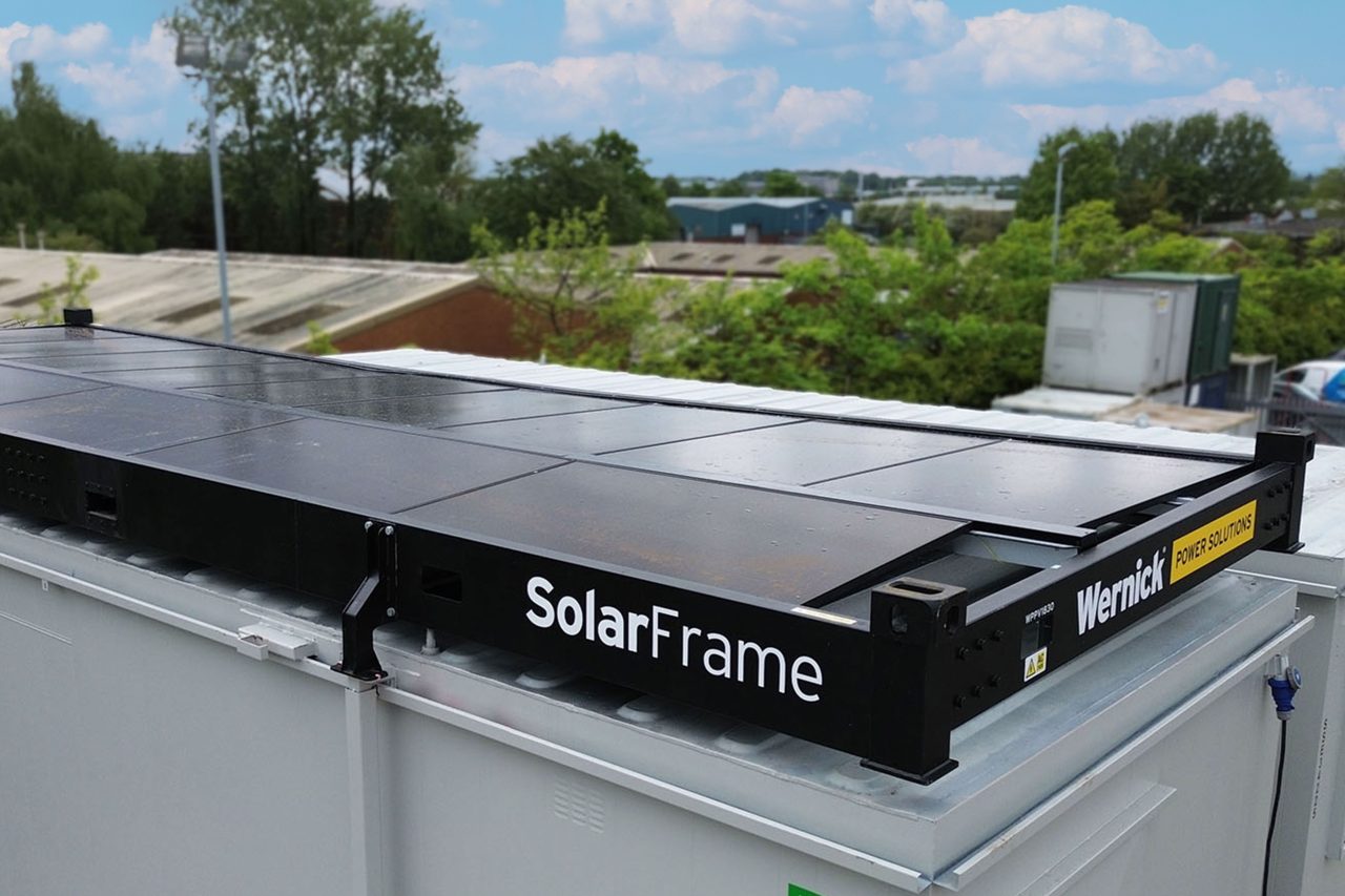Wernick Power Solutions SolarFrame on GreenSpace cabin
