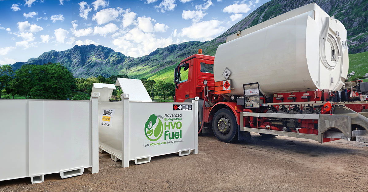 Wernick Power Solutions HVO Fuel Store and Lorry