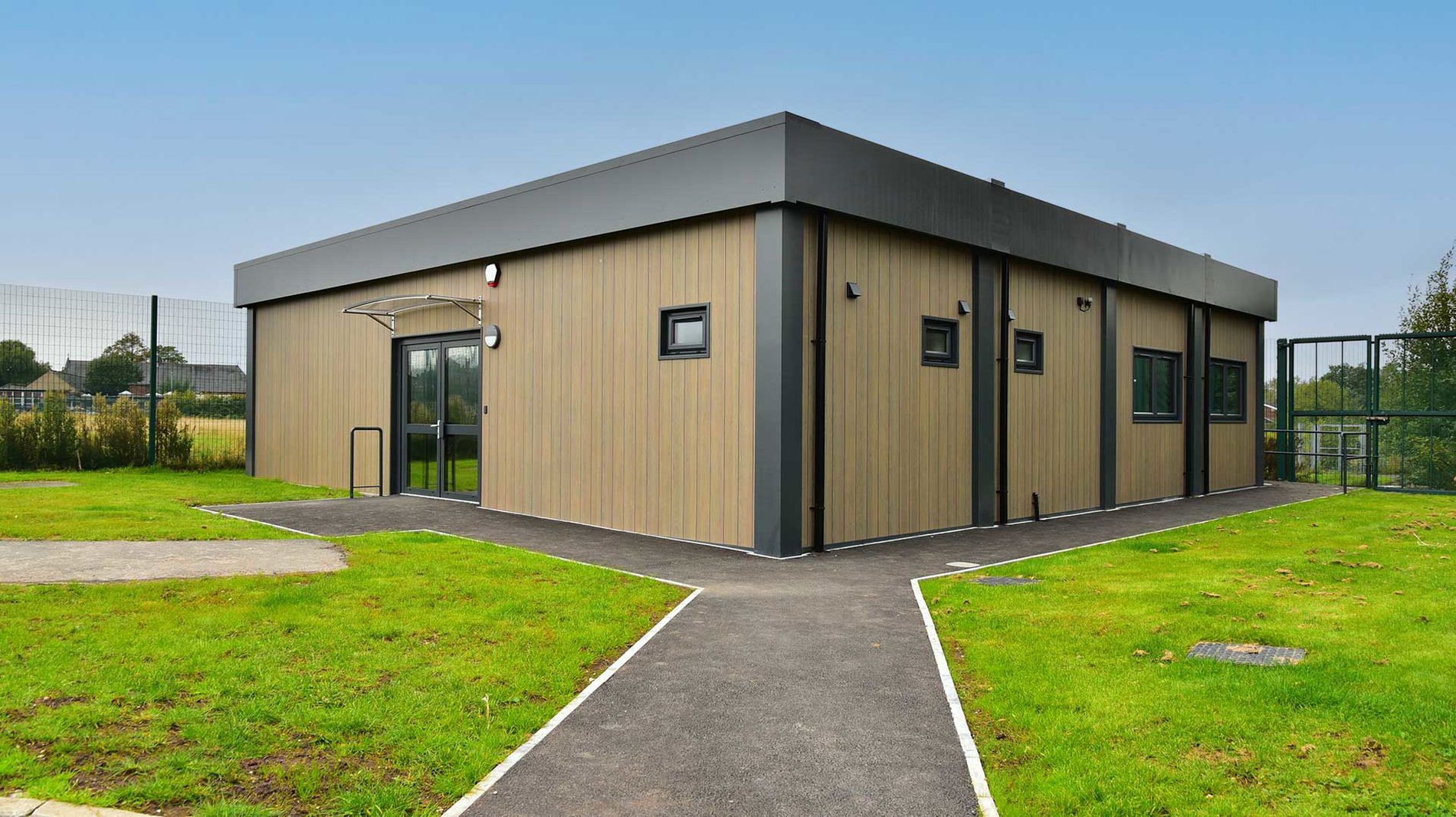 Image of a refurbished music classroom block