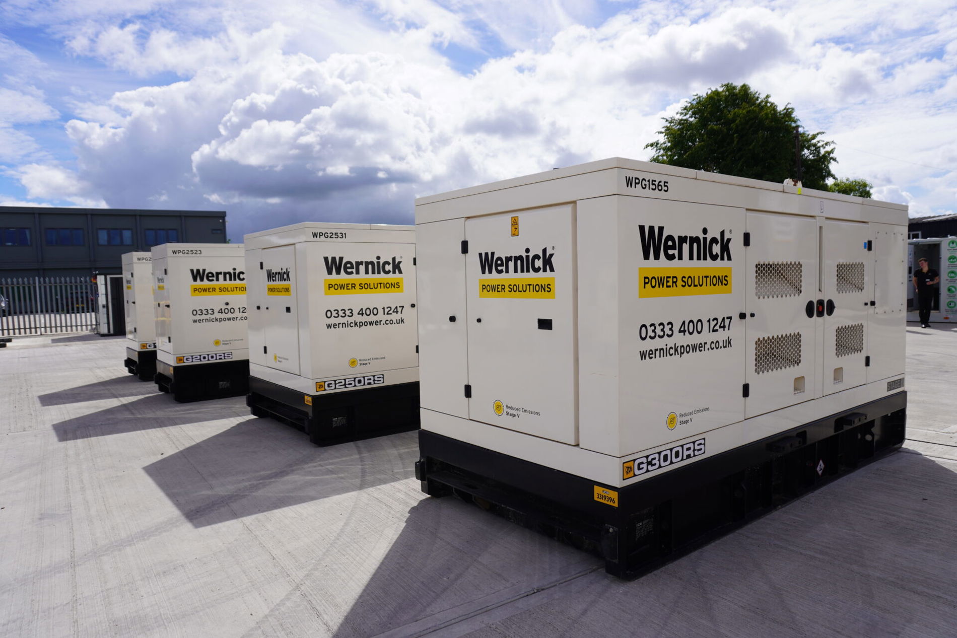 Wernick Power Solutions generators at Vigo Open Days